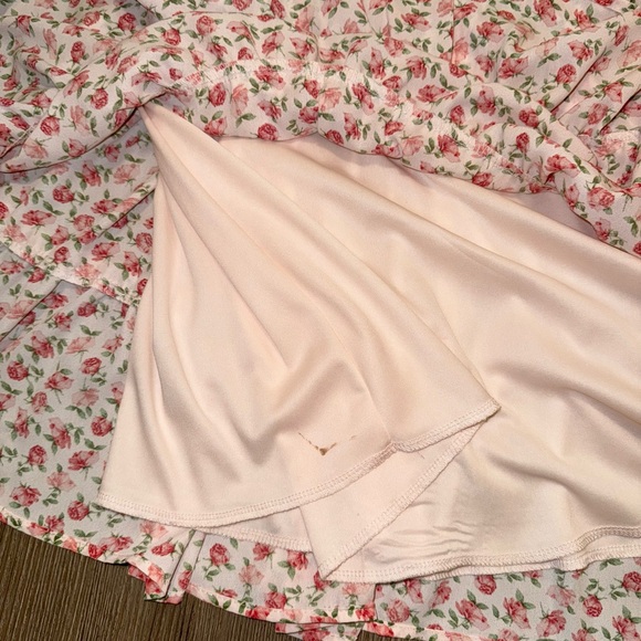 Pink Floral Ruffle Dress - Picture 7 of 7